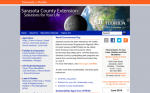 University of Florida IFAS Sarasota County Extension Website Screenshot